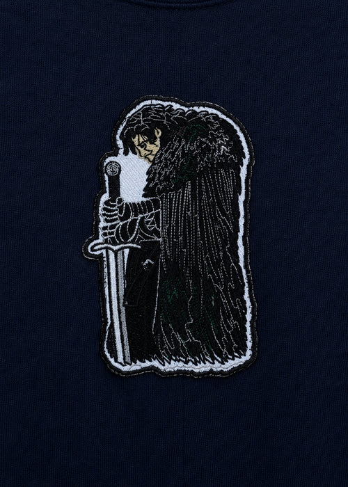 Embroidered Jon Snow GOT Oversized T-Shirt – Dark Navy Blue