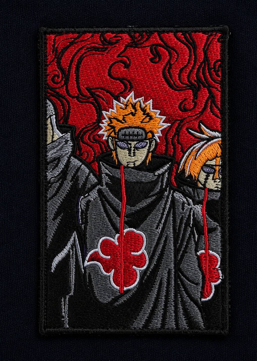 Pain Embroidered Oversized T-Shirt – Navy Blue